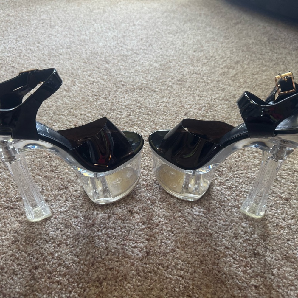 Elegant Black Platform Heels